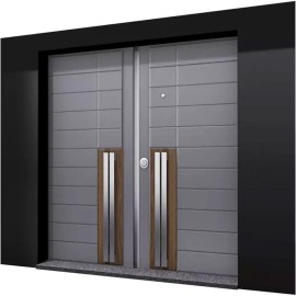 Hx Villa Kapısı Gümüş